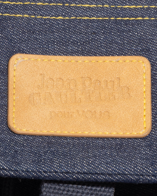 JEAN PAUL GAULTIER 'POUR VOUS' DENIM BACKPACK
