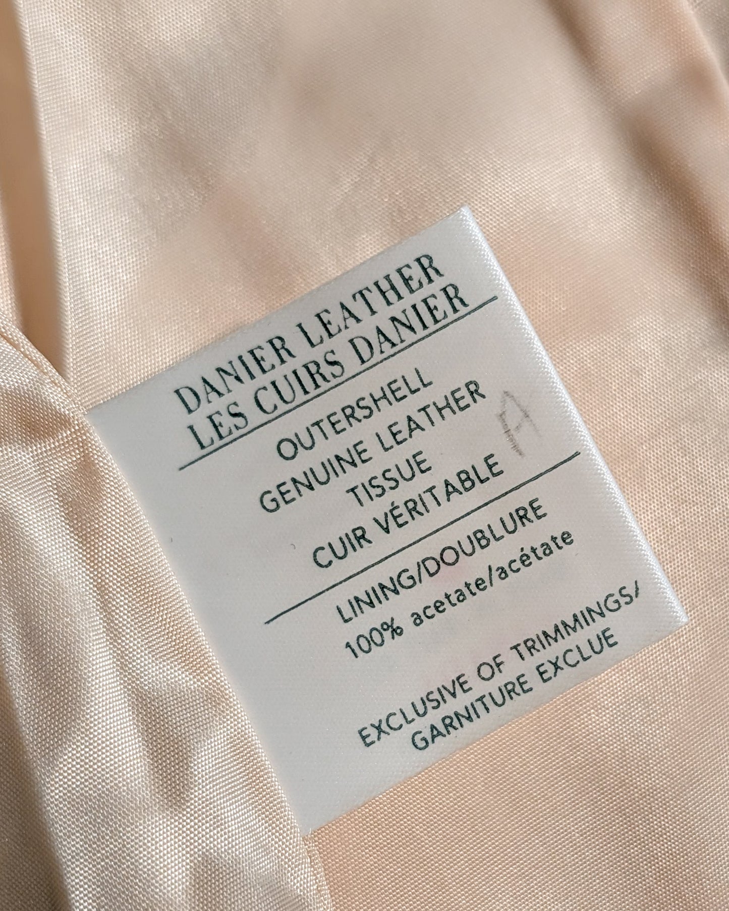 DANIER GENUINE LEATHER VEST- SIZE 8