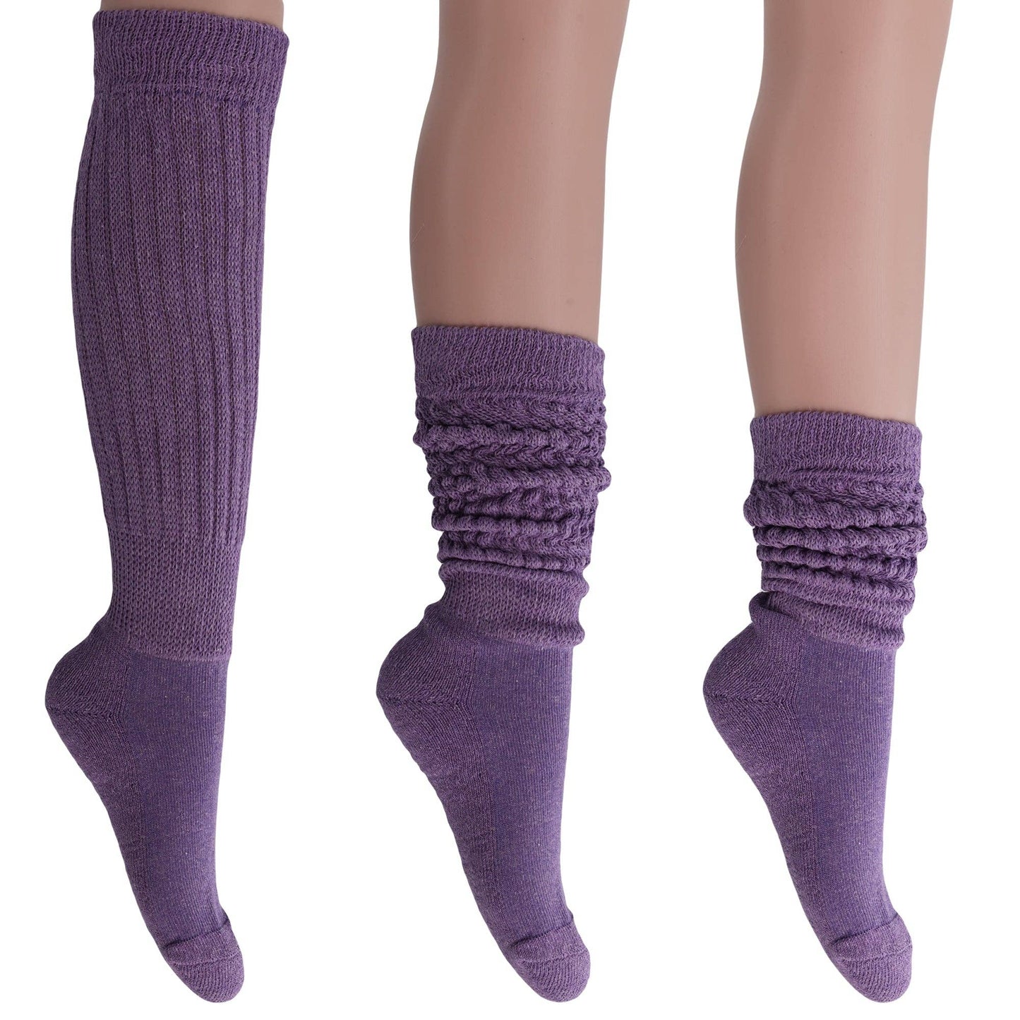 SLOUCH / KNEE HIGH SOCK - PURPLE