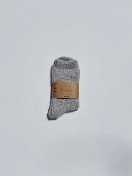 FLUFFY ANGORA WOOL SOCKS (COLOUR OPTIONS)