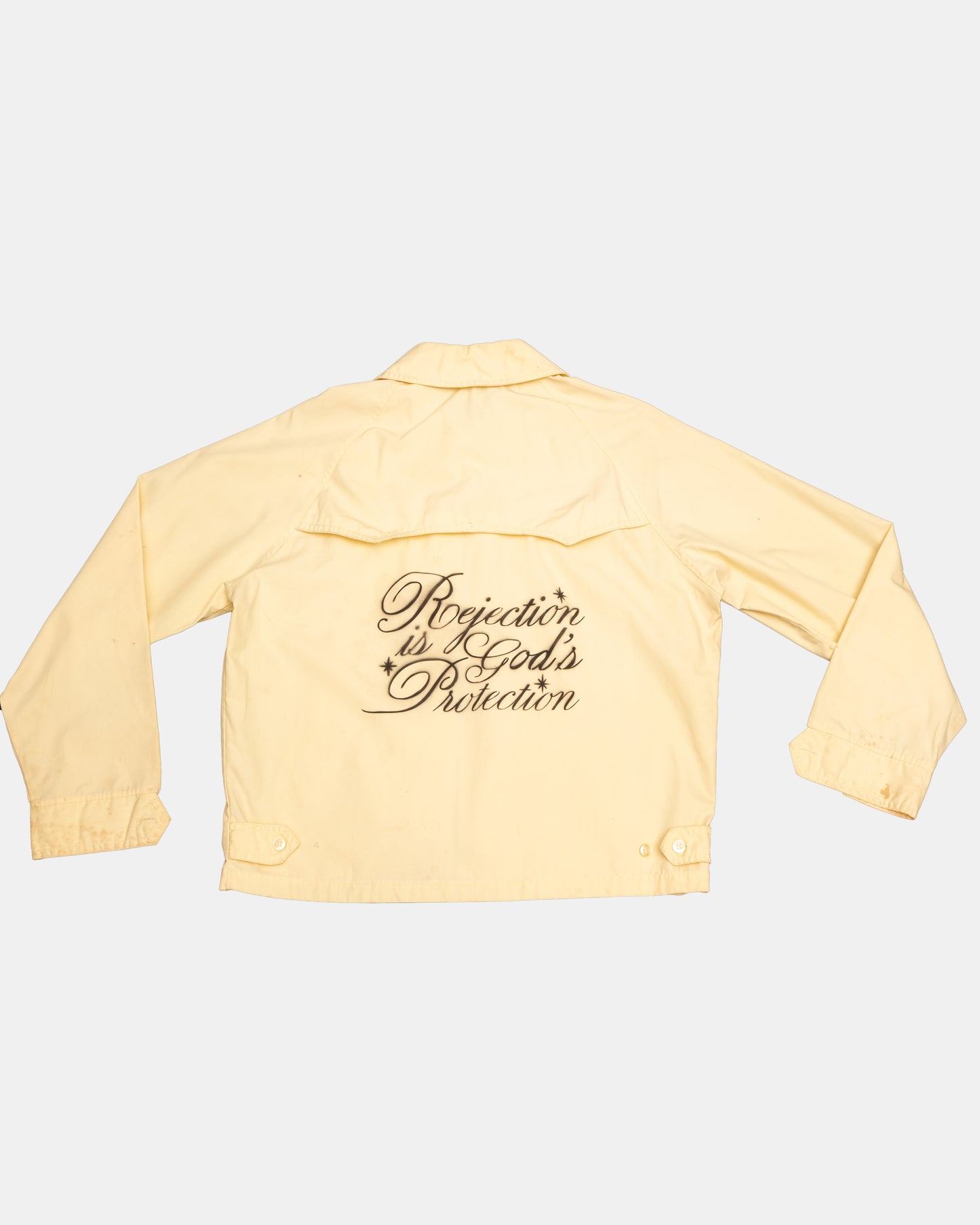 PROTECTION AIRBRUSH HARRINGTON JACKET - BUTTERCREAM