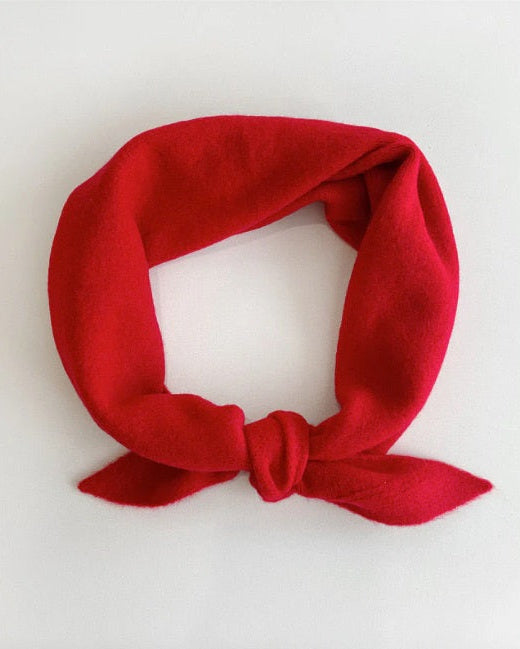WOOL SCARF - RED
