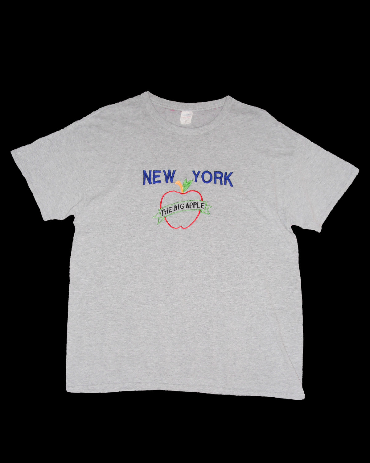 BIG APPLE NYC EMBROIDERED TEE - X LARGE
