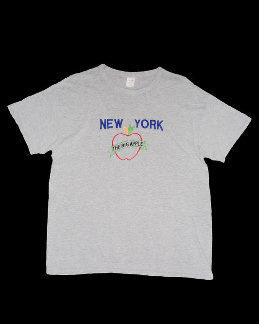BIG APPLE NYC EMBROIDERED TEE - X LARGE
