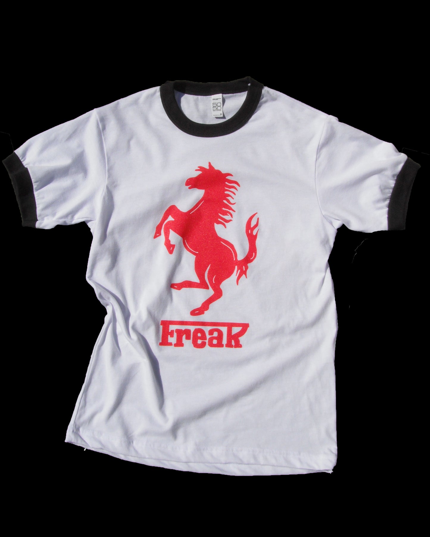 FREAK RACING *** LA APPAREL MEN'S RINGER TEE