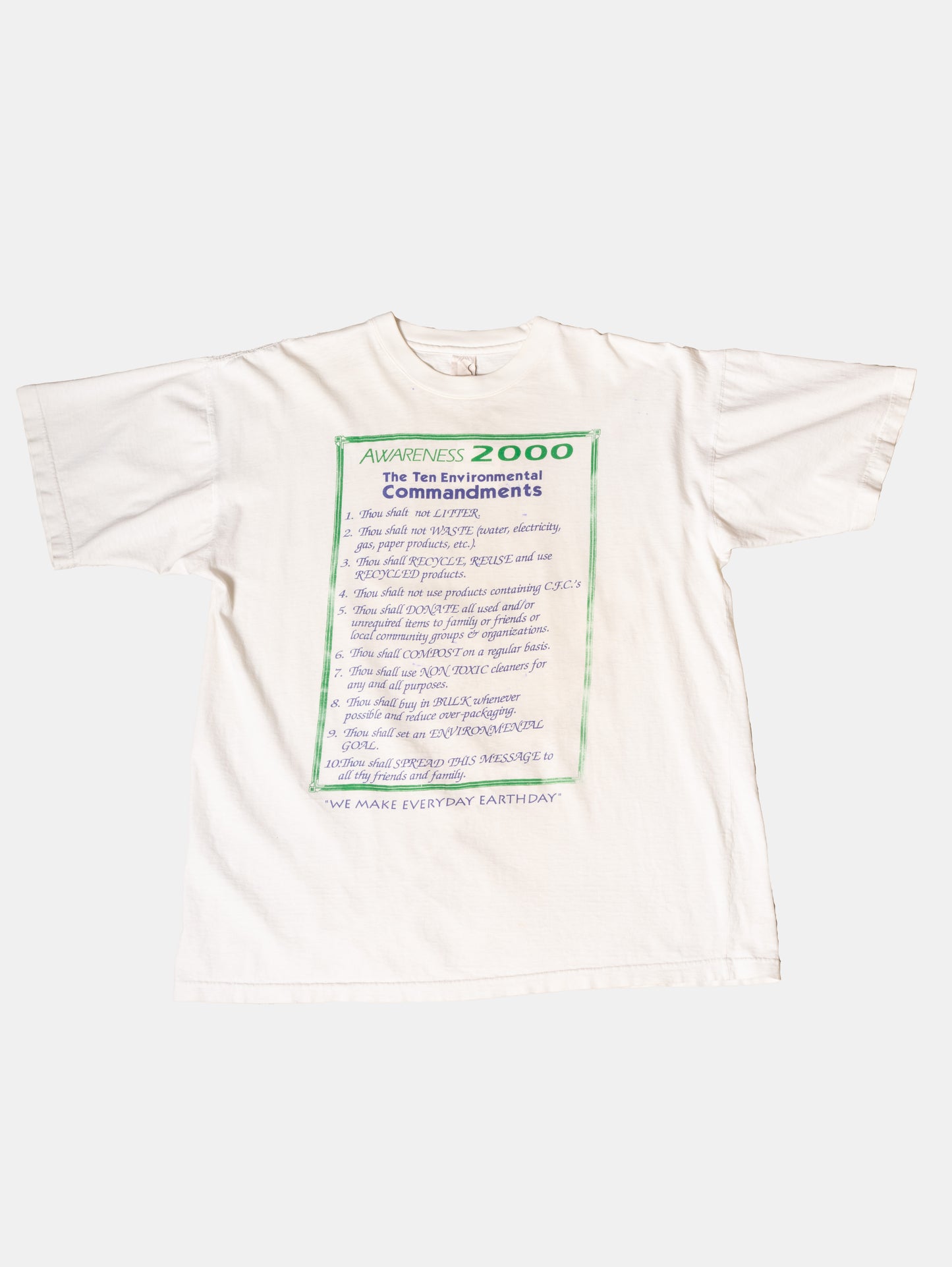 2000 COMMANDMENTS TEE - (XL)
