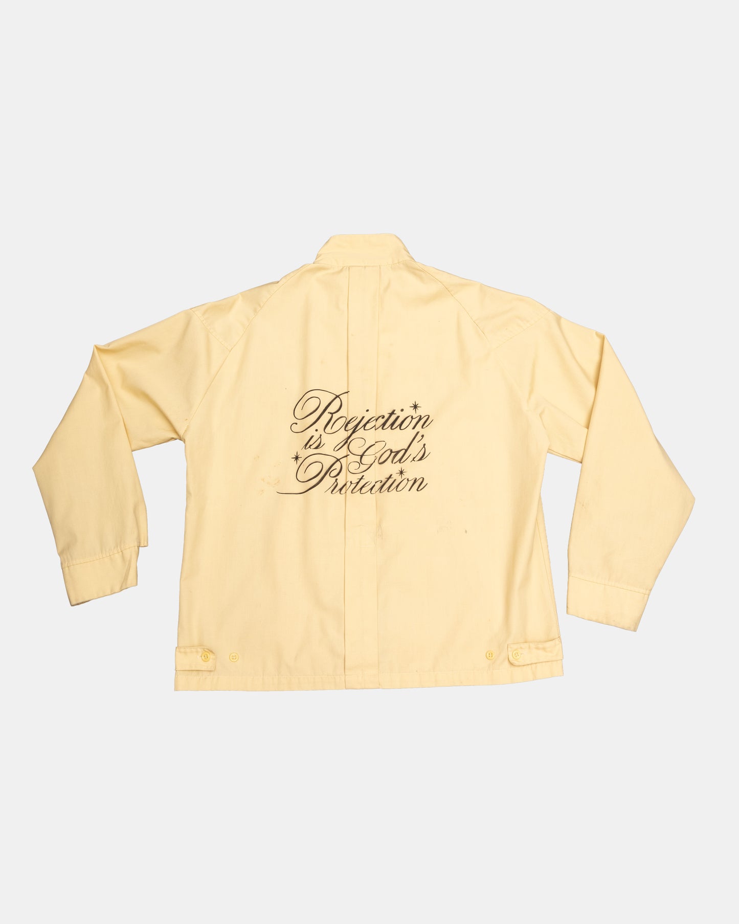 PROTECTION AIRBRUSH HARRINGTON JACKET - CREAM