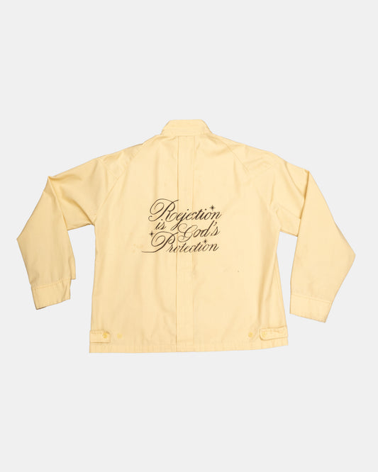 PROTECTION AIRBRUSH HARRINGTON JACKET - CREAM