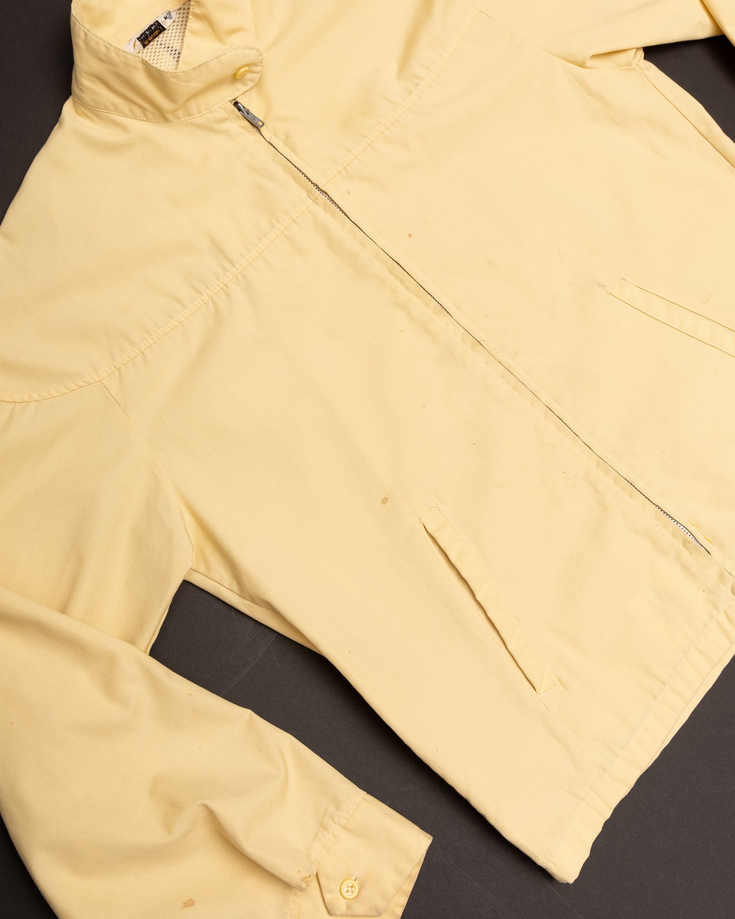 PROTECTION AIRBRUSH HARRINGTON JACKET - CREAM