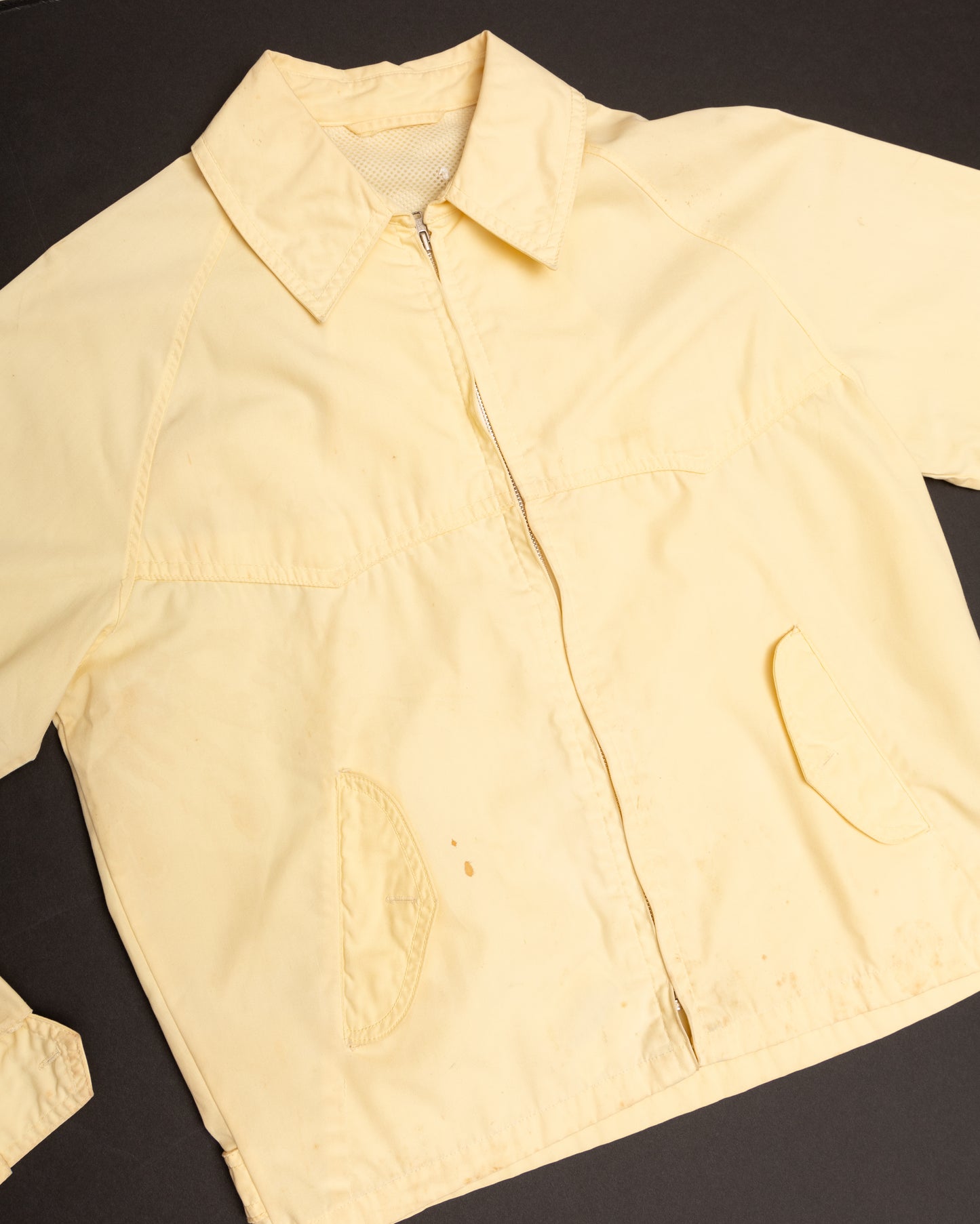 PROTECTION AIRBRUSH HARRINGTON JACKET - BUTTERCREAM