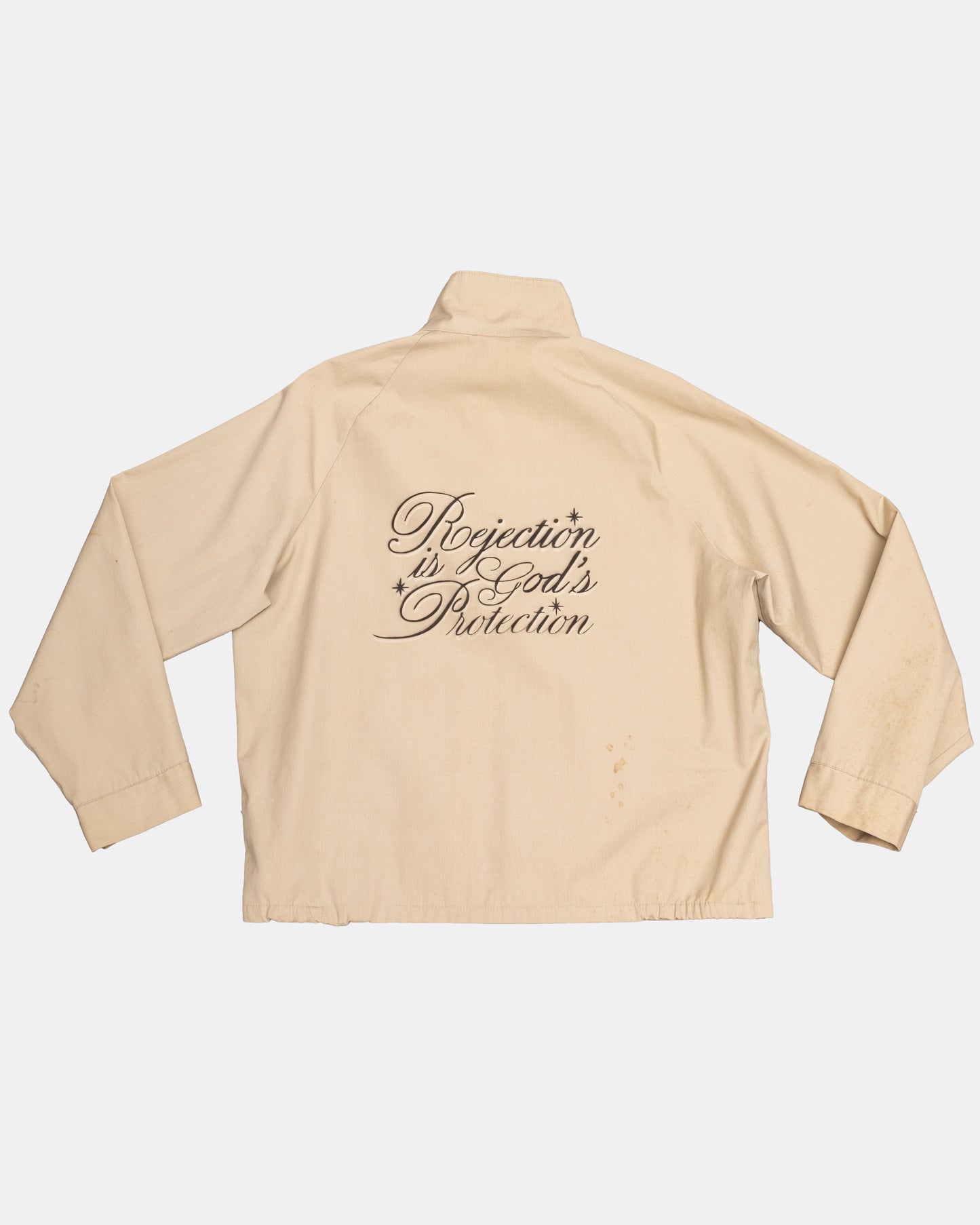 PROTECTION AIRBRUSH HARRINGTON JACKET - KHAKI
