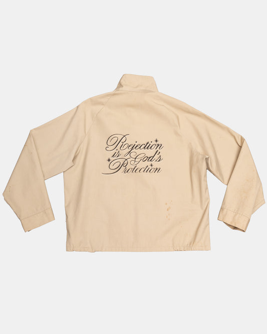 PROTECTION AIRBRUSH HARRINGTON JACKET - KHAKI