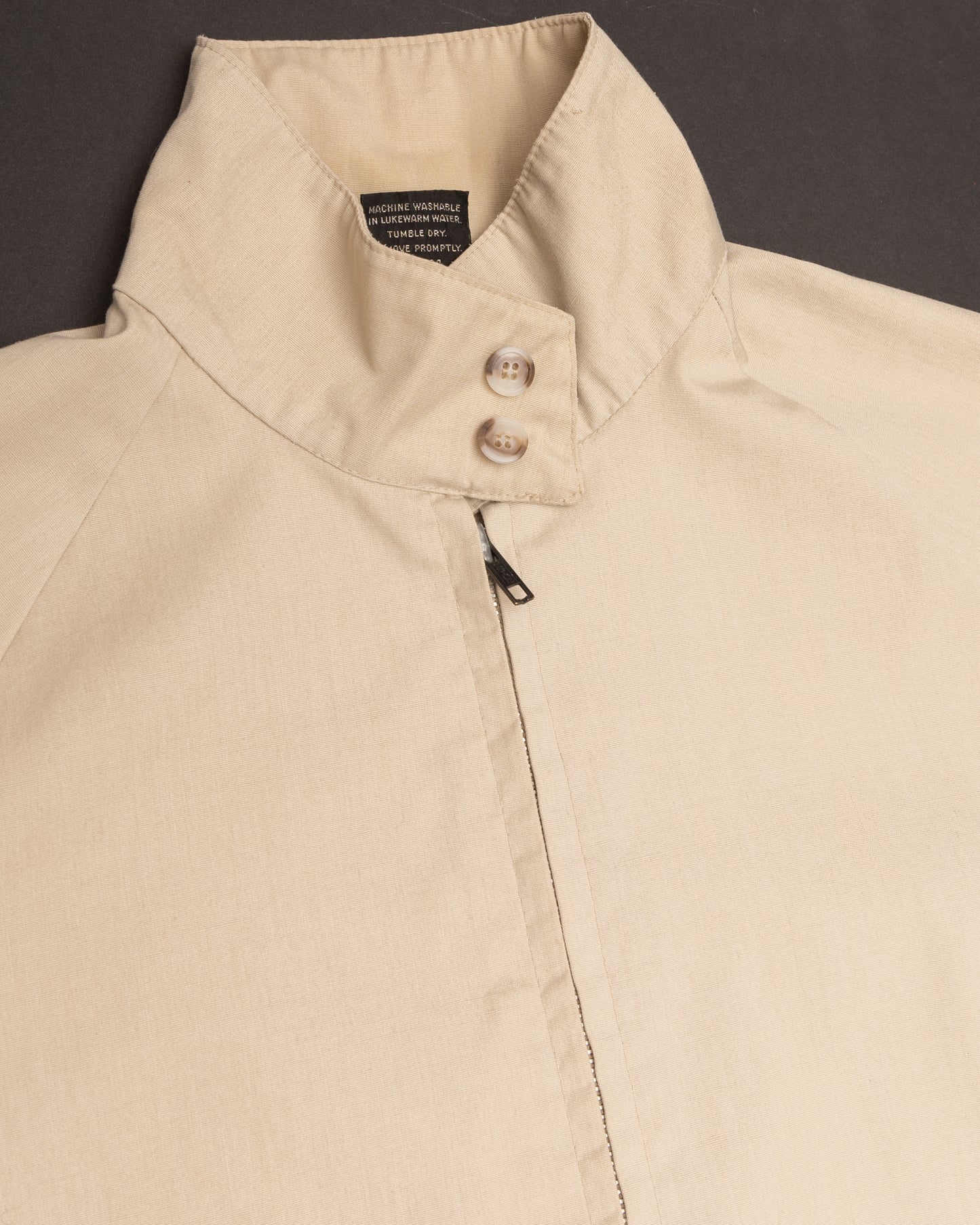 PROTECTION AIRBRUSH HARRINGTON JACKET - KHAKI