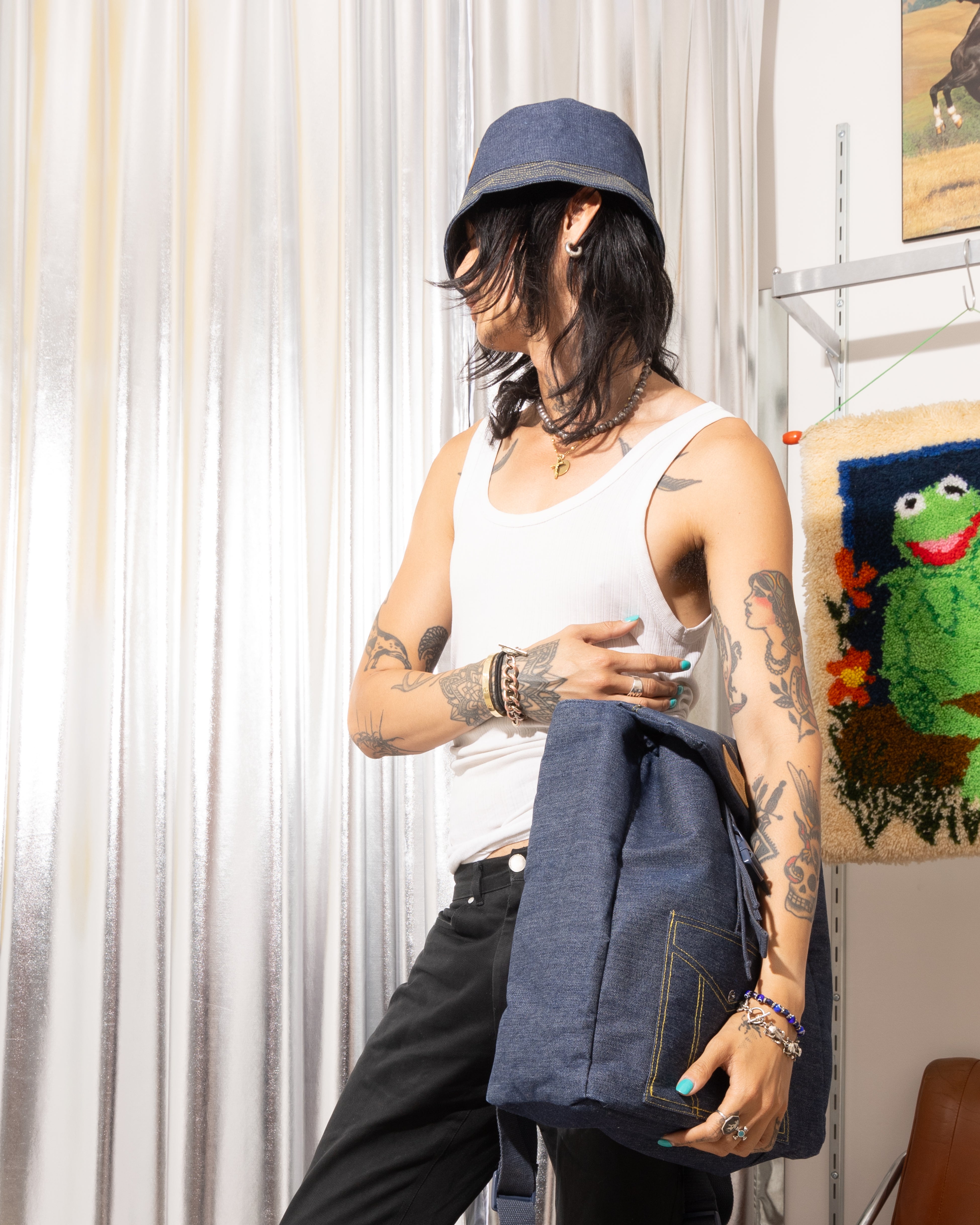 JEAN PAUL GAULTIER 'POUR VOUS' DENIM BACKPACK – FREAK VINTAGE