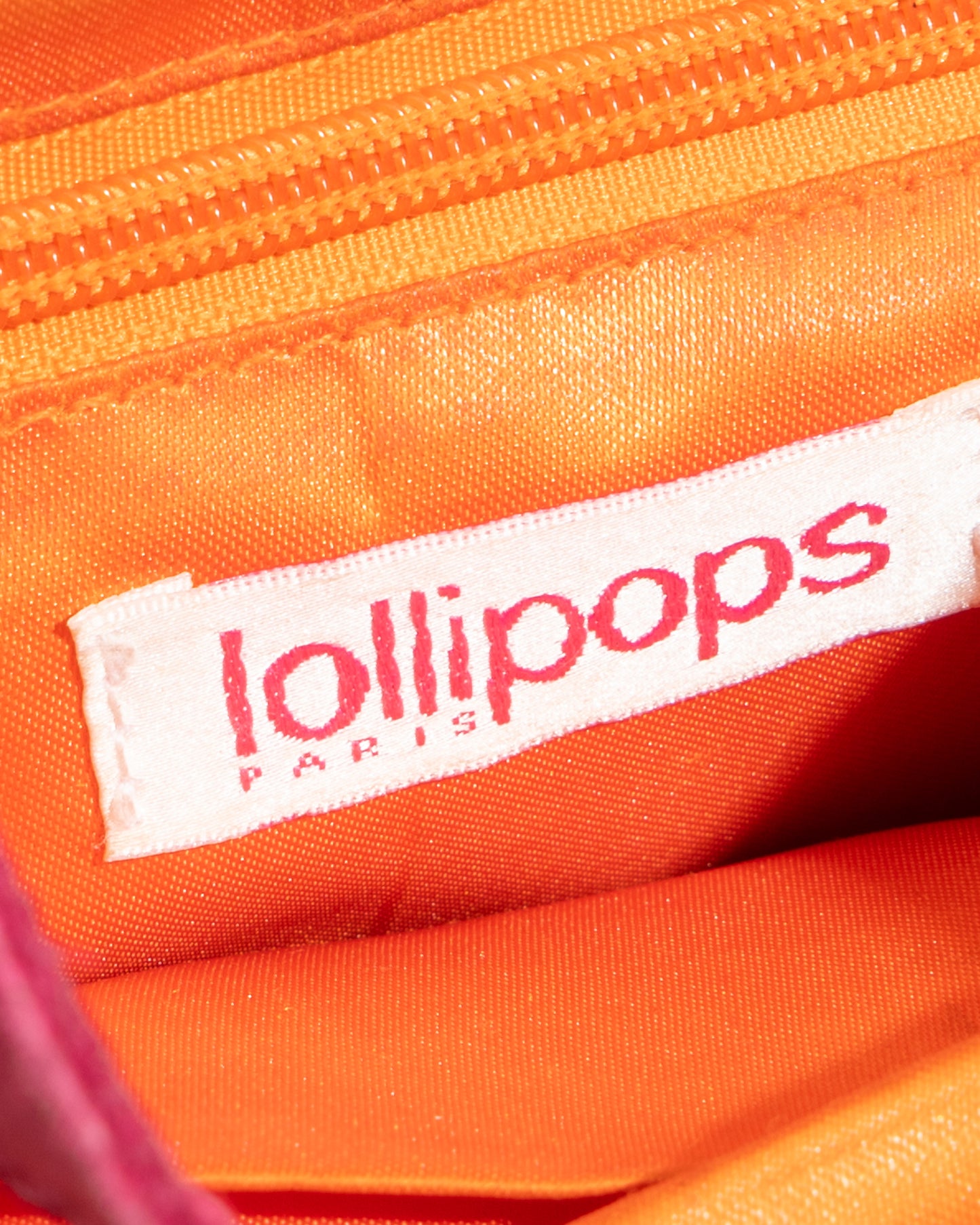 LOLLIPOPS PARIS GENUINE SUEDE HOT PINK BAG