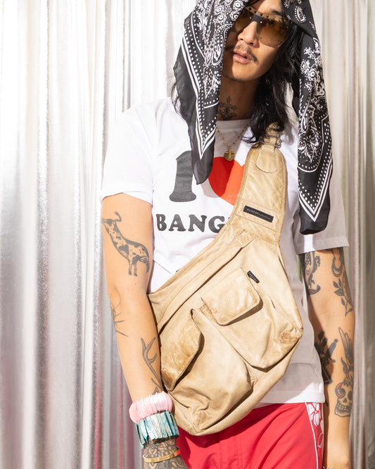 SAND LEATHER RUDSAK CROSSBODY BAG – LATE 2000S