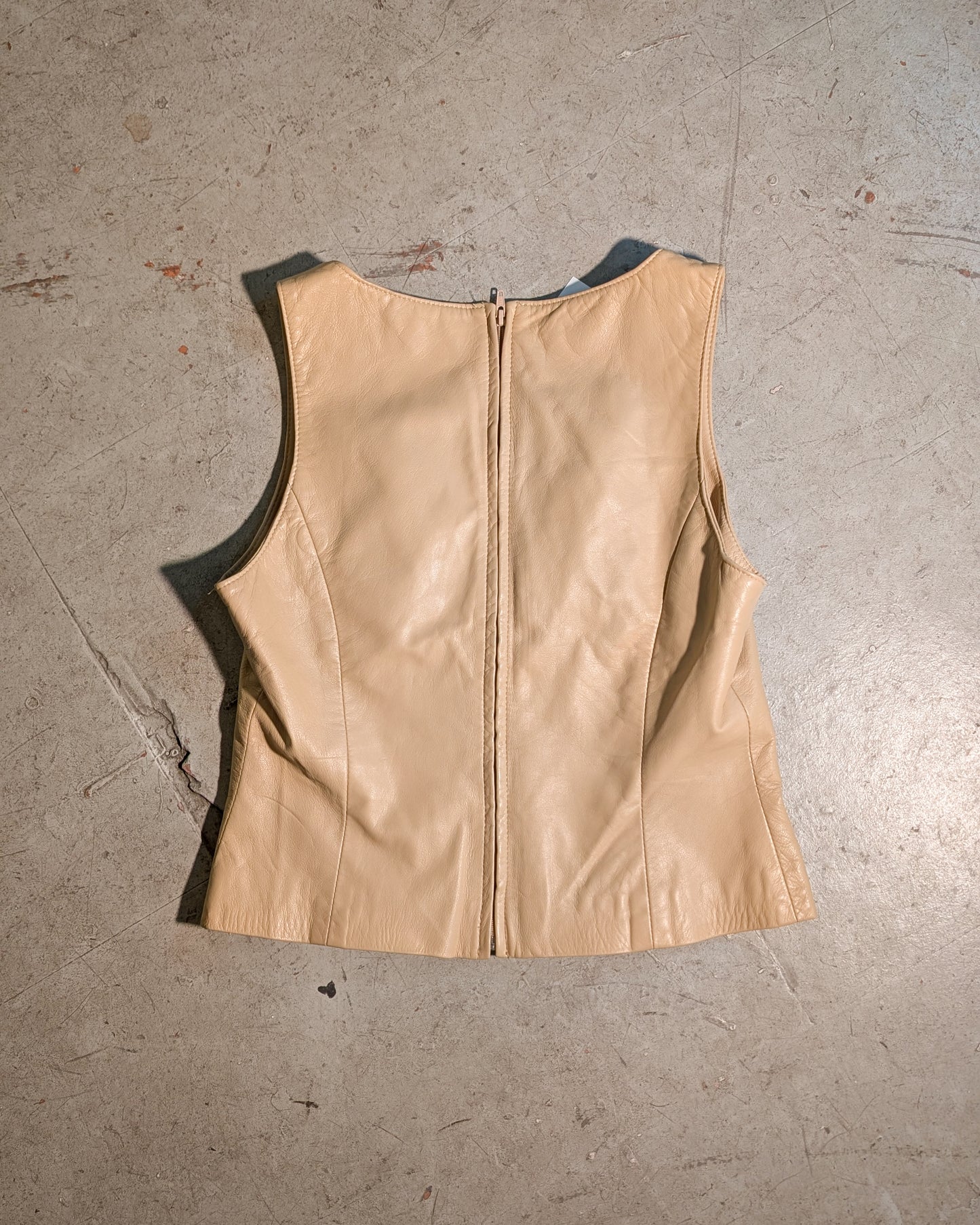 DANIER GENUINE LEATHER VEST- SIZE 8