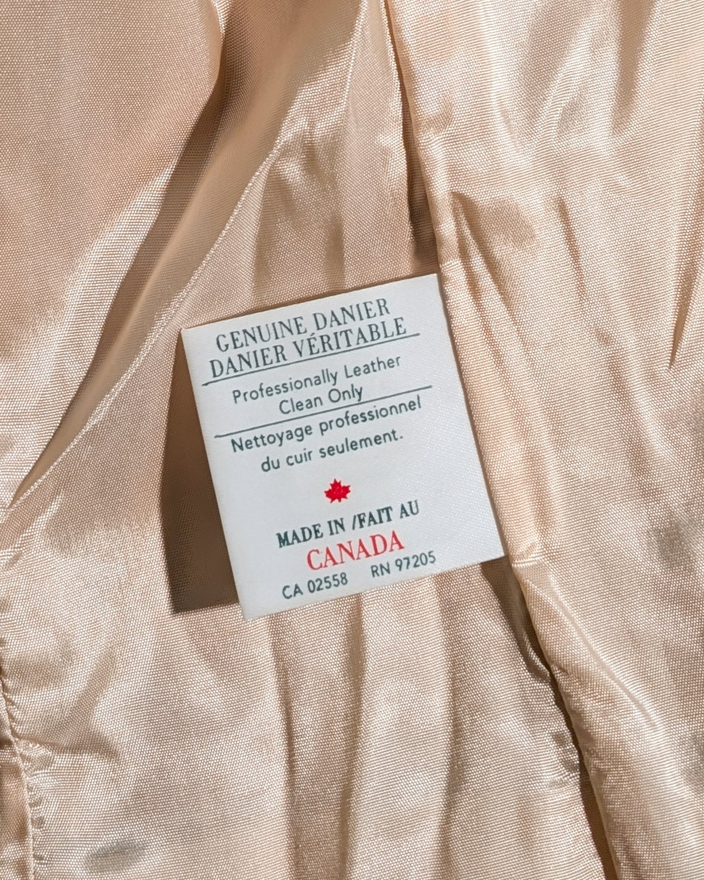 DANIER GENUINE LEATHER VEST- SIZE 8