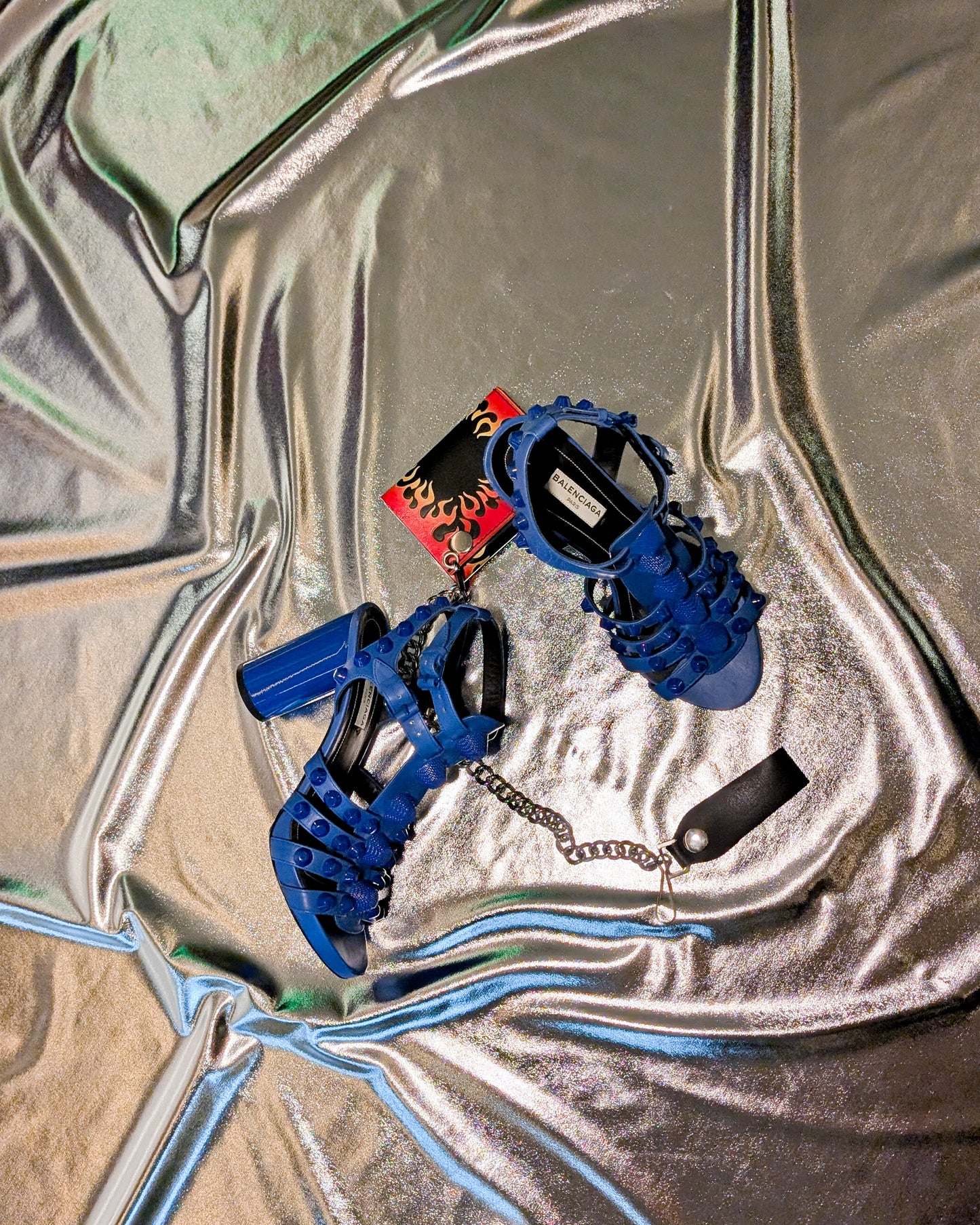 BALENCIAGA STUDDED  GLADIATOR  HEELS - SIZE 36.5