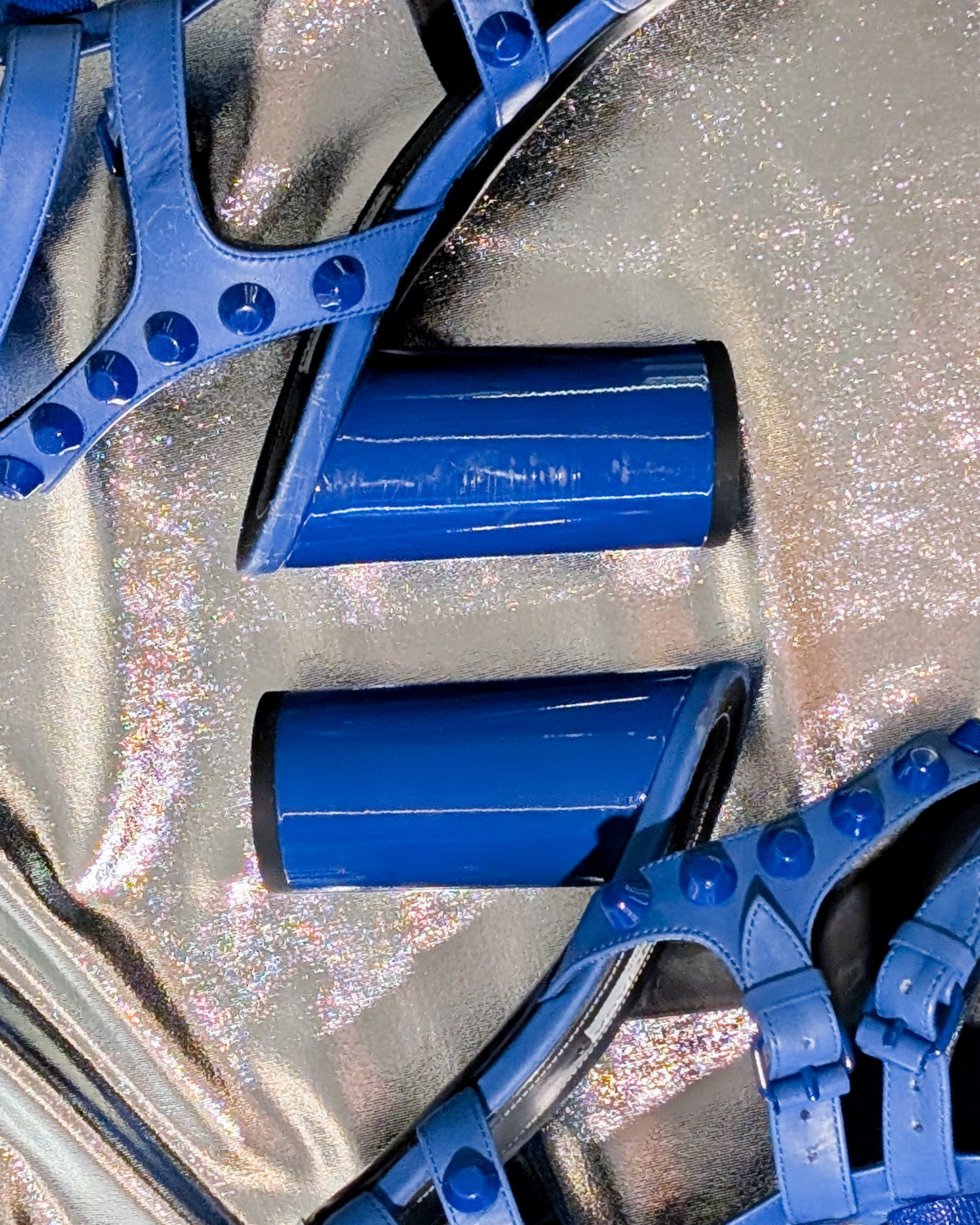 BALENCIAGA STUDDED  GLADIATOR  HEELS - SIZE 36.5