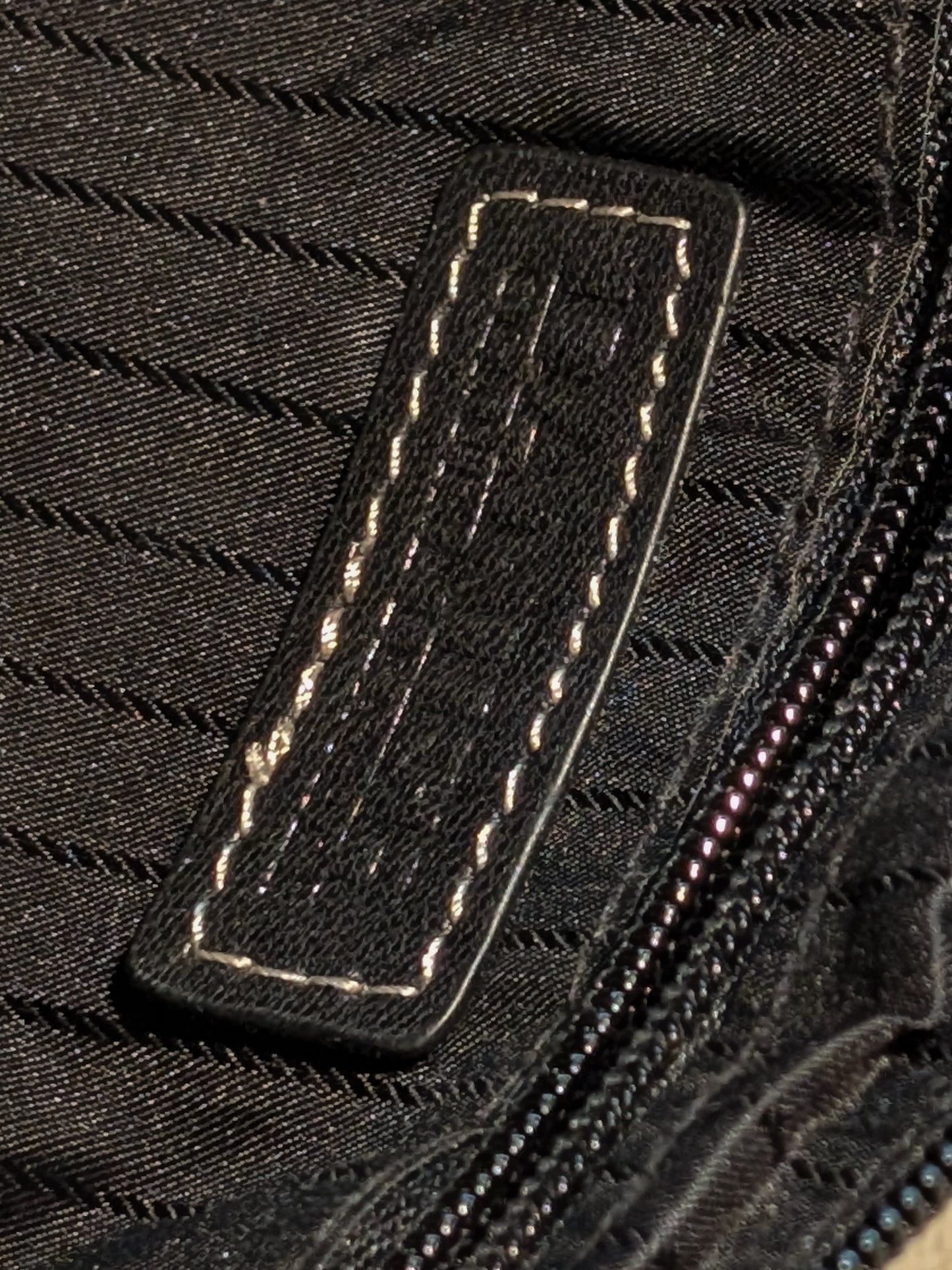 GENUINE LEATHER BELT BAG - BLACK