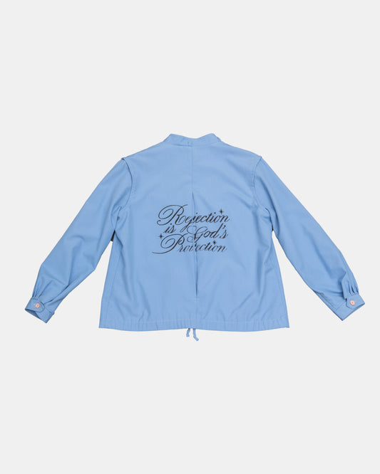 PROTECTION AIRBRUSH HARRINGTON JACKET - SKY BLUE