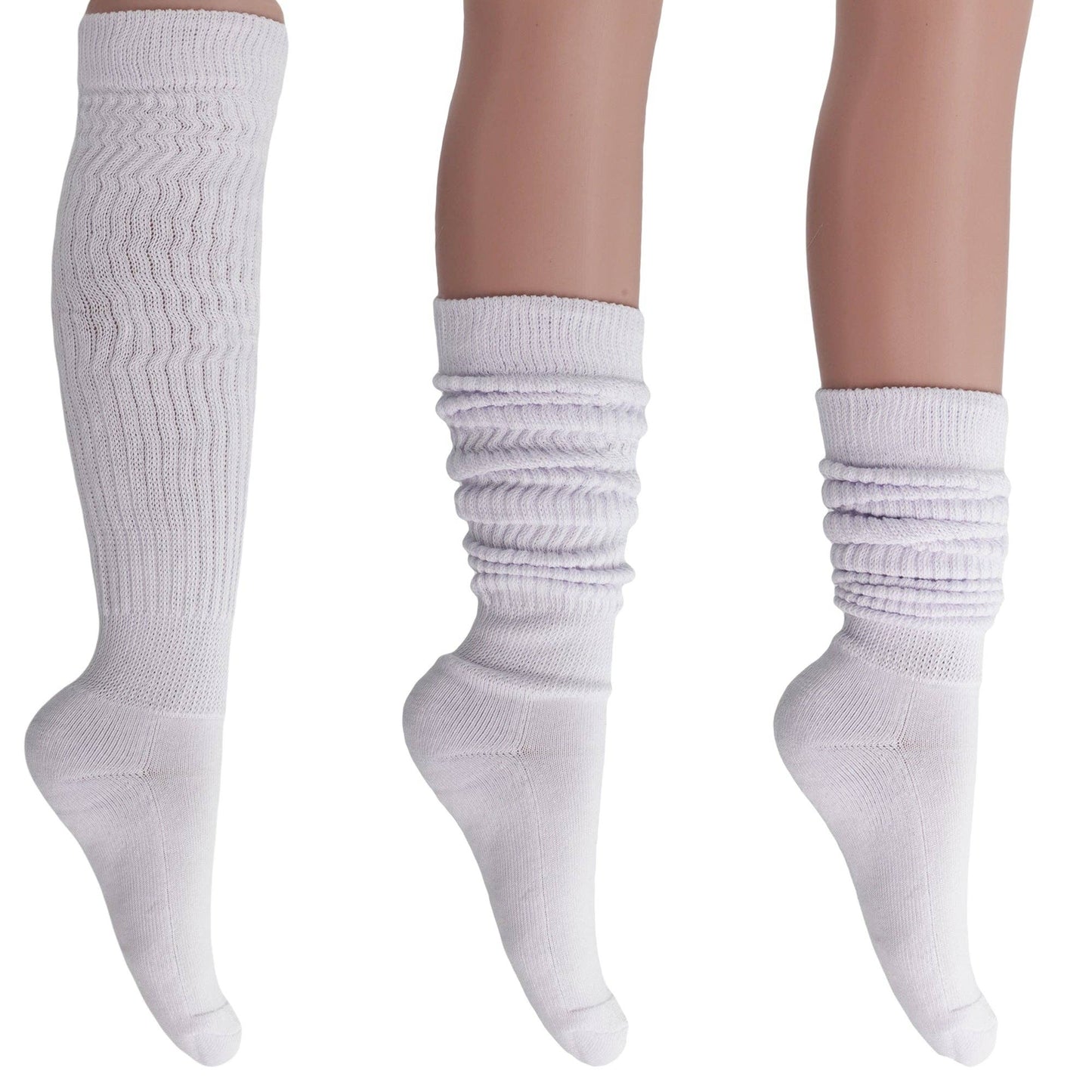 SLOUCH / KNEE HIGH SOCK - WHITE