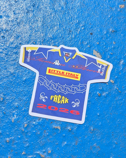 FREAK MERCH STICKER - LITTLE ITALY JERSEY 2026